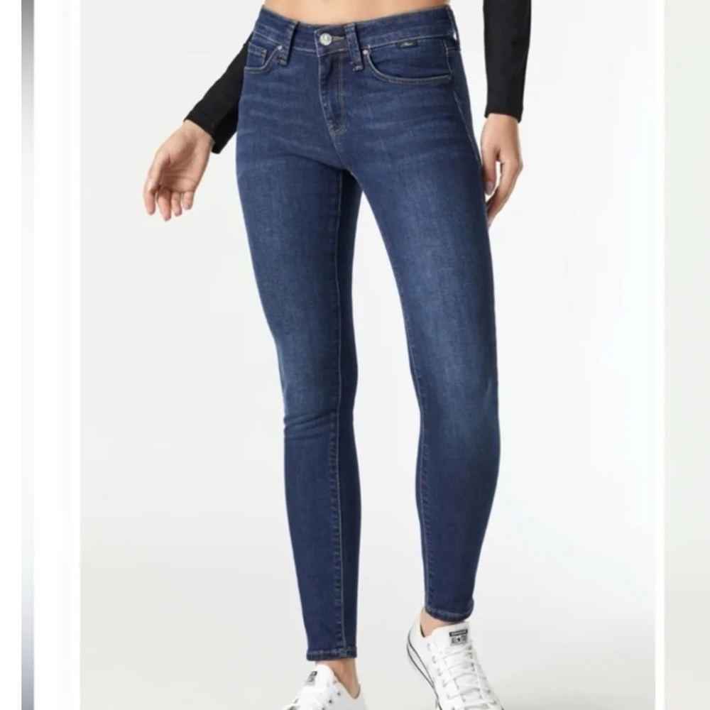 Mavi Adriana Mid-Rise Super Skinny Classic Blue Women's Jeans
